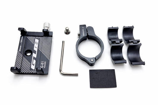 Support téléphone vélo universel en aluminium noir réglable accessoires