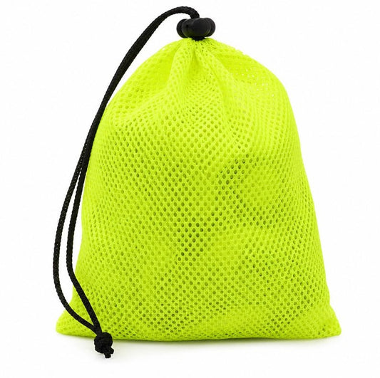 Pochette de rangement légère en mesh réfléchissant avec cordon de serrage – 17 × 20 cm