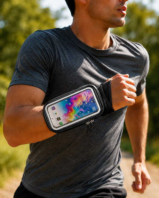 Support téléphone poignet gauche pour running et sport