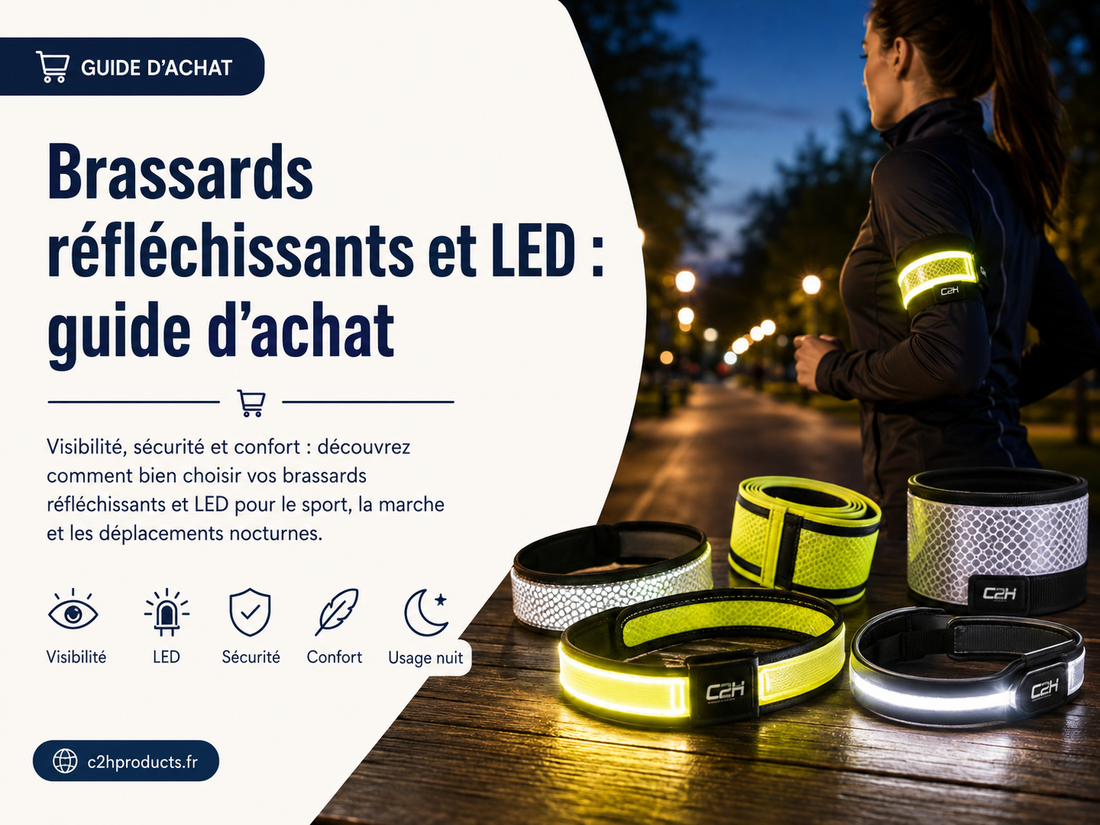 Brassards réfléchissants et LED : guide d’achat