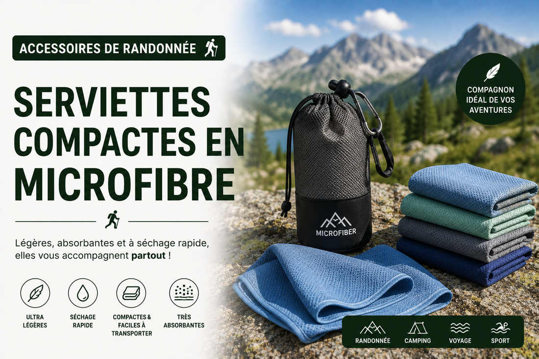 Serviettes compactes en microfibre