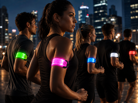 Brassard LED rechargeable lumineux pour running et vélo