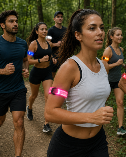 Brassard LED rechargeable lumineux pour running et vélo