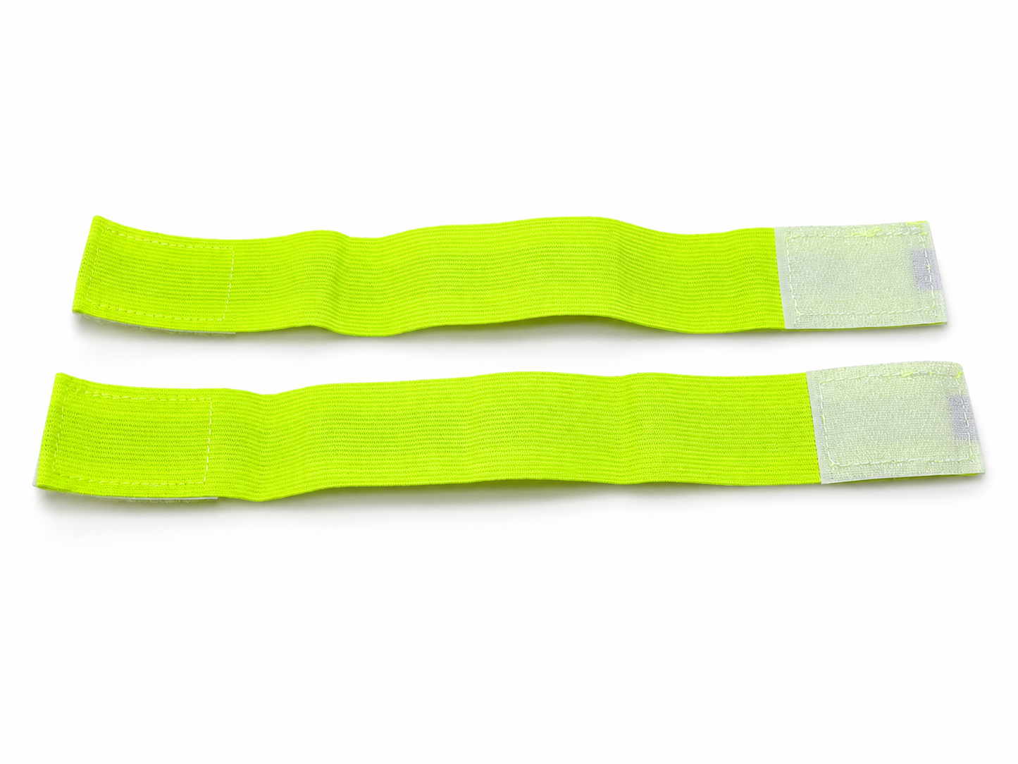 Brassards fluorescents réfléchissants jaune fluo avec une bande 3
