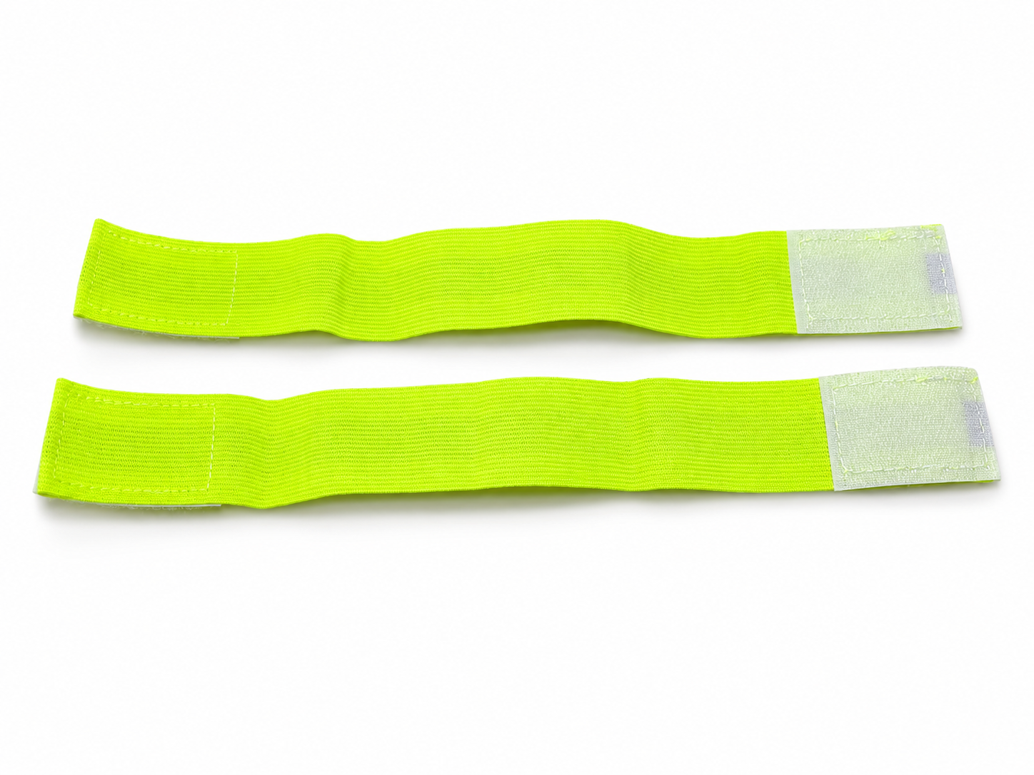 Brassards fluorescents réfléchissants jaune fluo avec une bande 3