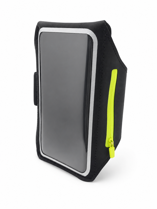 Brassard Porte Téléphone Running avec Porte-Carte et Poche Zippée