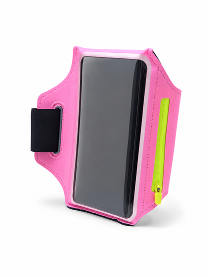 Brassard Porte Téléphone Running avec Porte-Carte et Poche Zippée
