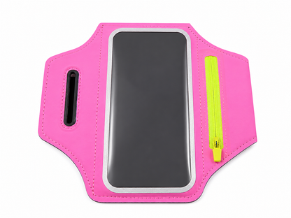 Brassard Porte Téléphone Running avec Porte-Carte et Poche Zippée