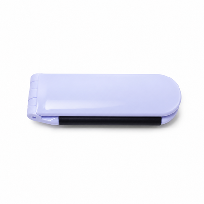 Brosse à cheveux pliable avec miroir – compacte de voyage