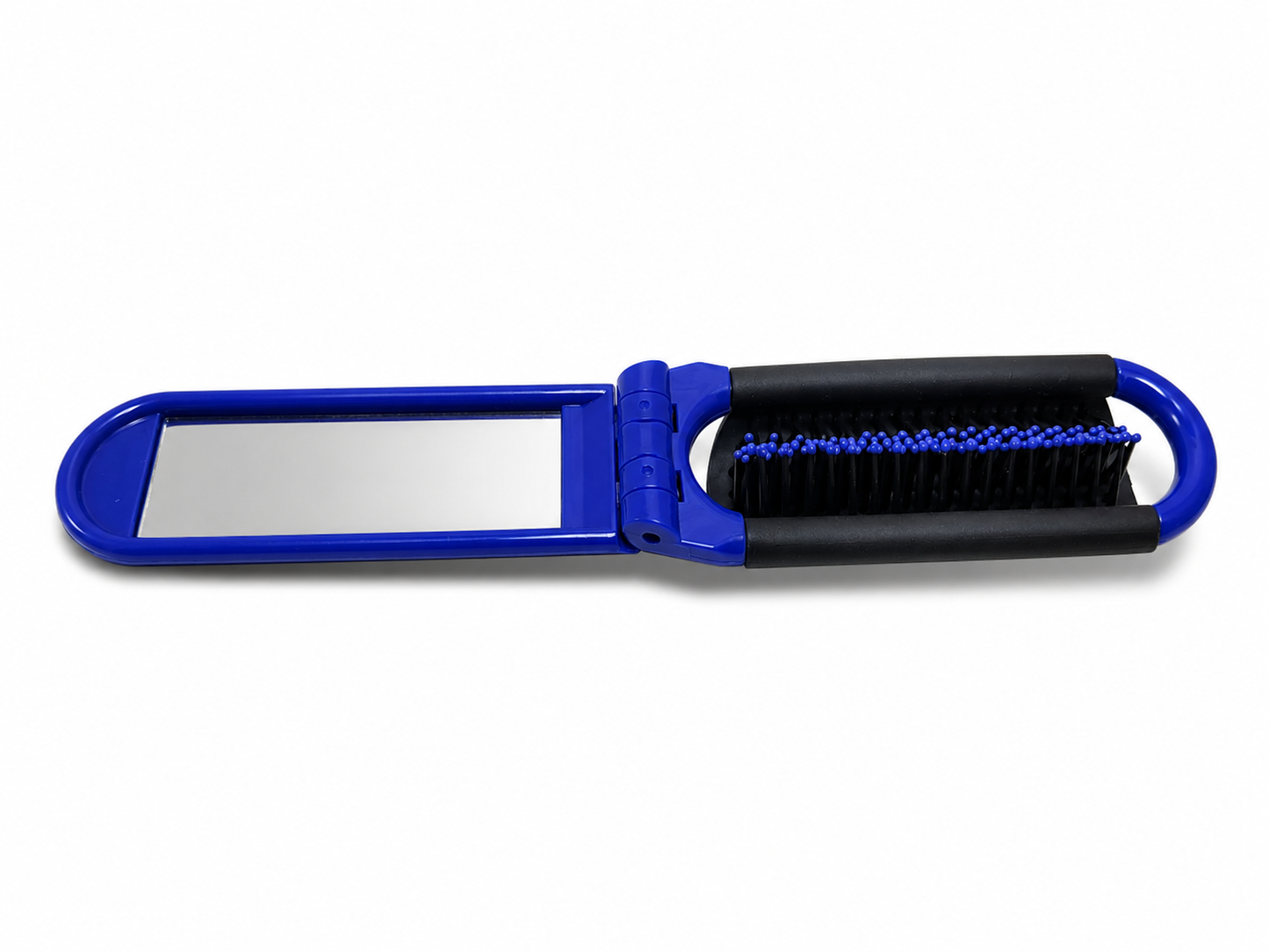 Brosse à cheveux pliable avec miroir – compacte de voyage
