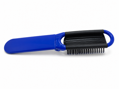 Brosse à cheveux pliable avec miroir – compacte de voyage