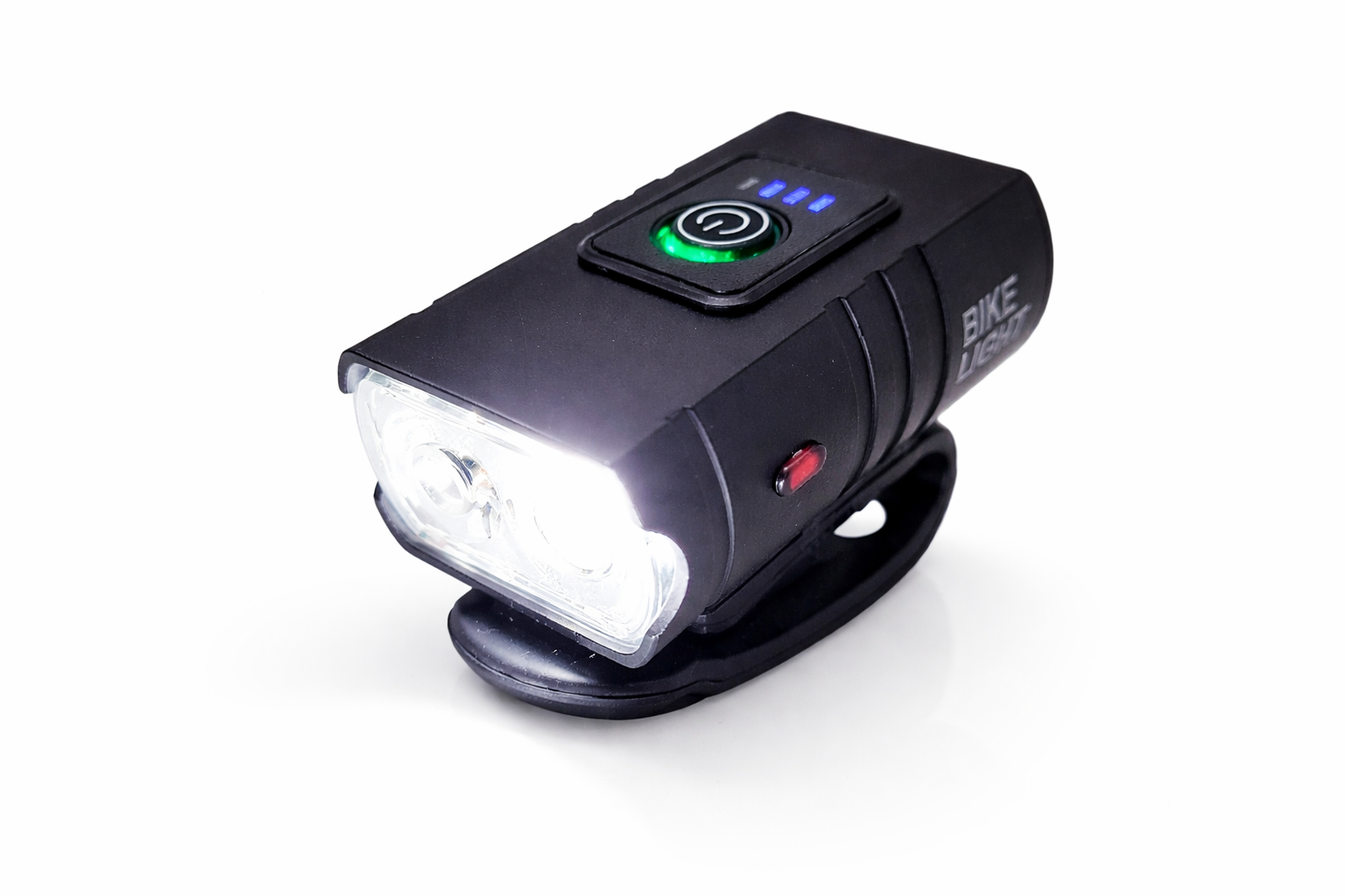 Éclairage vélo avant LED rechargeable USB-C noir
