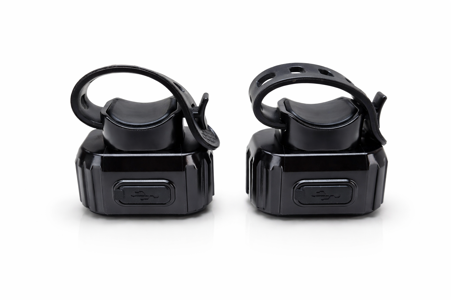 Kit éclairage vélo LED rechargeable avec lampe avant blanche et feu arrière rouge 4