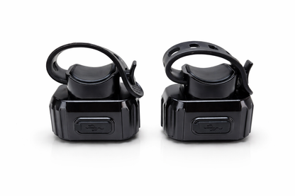 Kit éclairage vélo LED rechargeable avec lampe avant blanche et feu arrière rouge 4