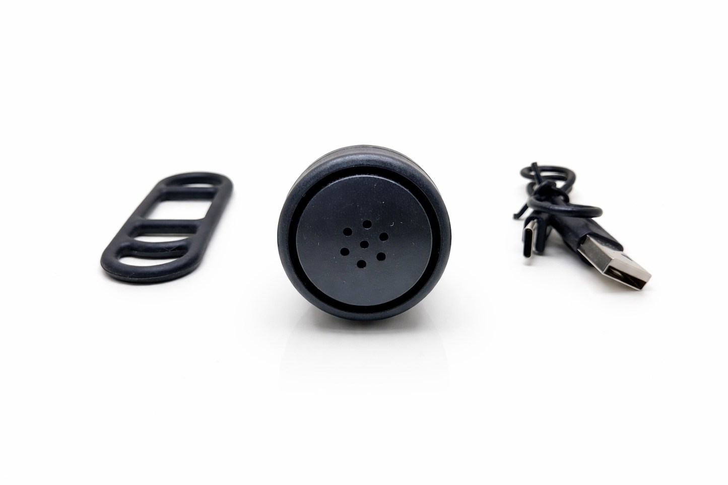 Sonnette électrique vélo rechargeable USB-C noire avec commandes intégrées 2