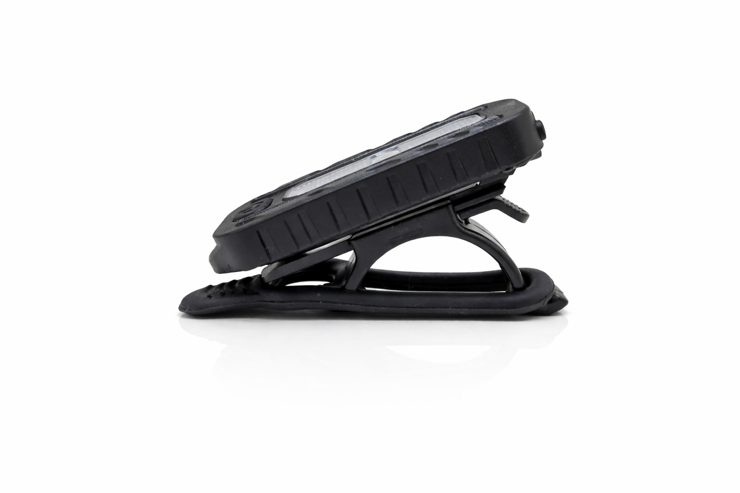 Éclairage vélo LED rechargeable USB-C multifonction noir à clips vue de coté droit