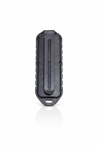 Éclairage vélo LED rechargeable USB-C multifonction noir à clips vue arrière