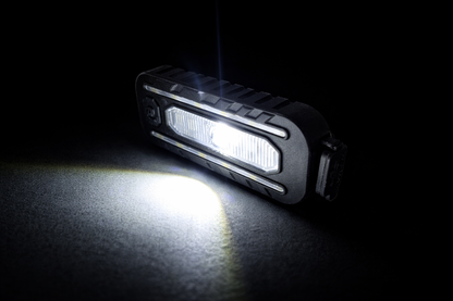 Éclairage vélo LED rechargeable USB-C multifonction noir à clips vue nuit 2