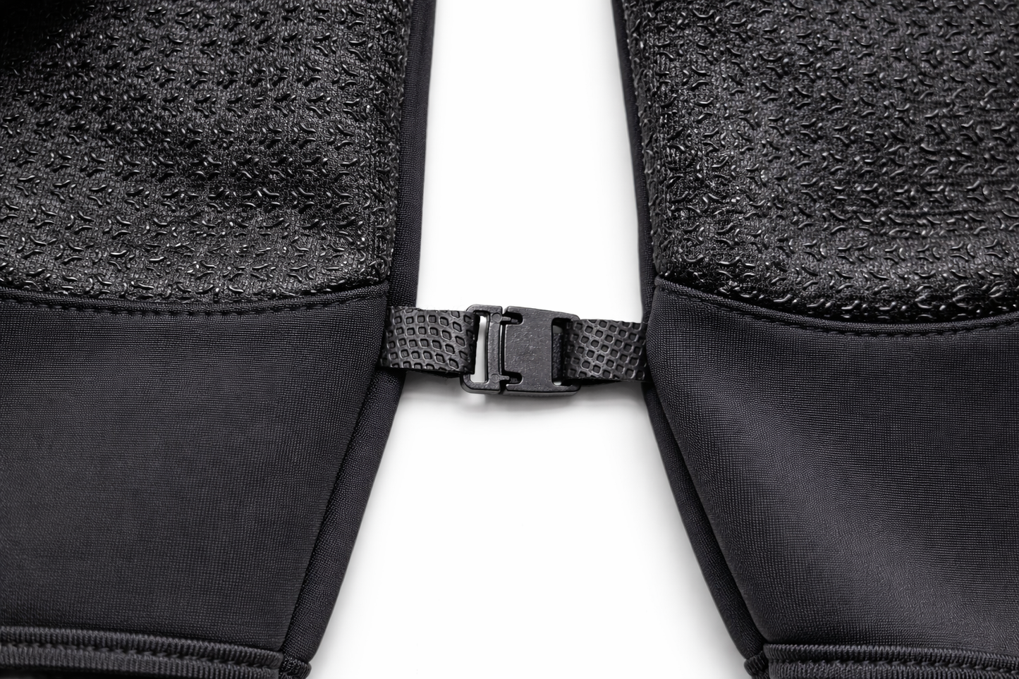 Gants vélo tactiles étanches et chauds avec fermeture zippée noir 6