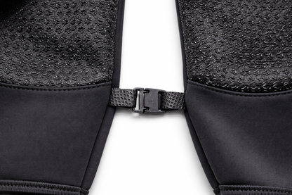Gants vélo tactiles étanches et chauds avec fermeture zippée noir 6