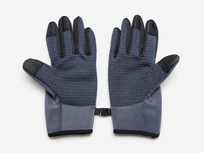Gants vélo tactiles étanches et chauds avec fermeture zippée gris gris 2
