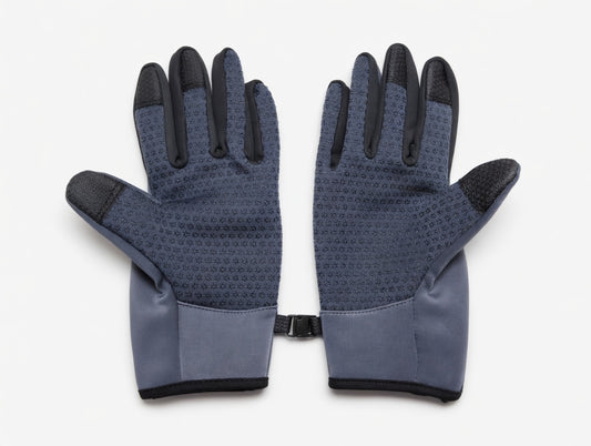 Gants vélo tactiles étanches et chauds avec fermeture zippée gris gris 2