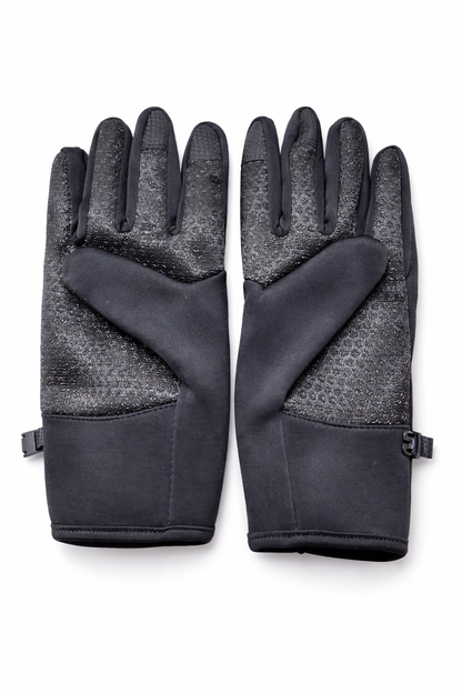 Gants vélo tactiles étanches et chauds avec fermeture zippée noir 2