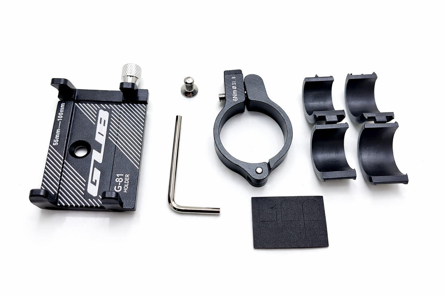 Support téléphone vélo universel en aluminium noir réglable accessoires