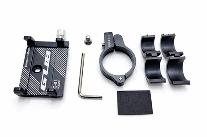 Support téléphone vélo universel en aluminium noir réglable accessoires