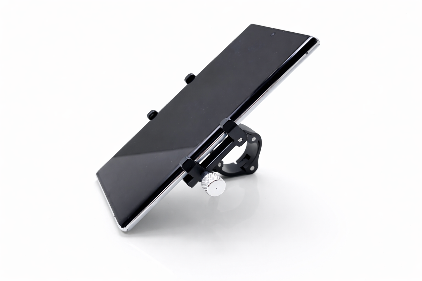 Support téléphone vélo universel en aluminium noir réglable avec téléphone