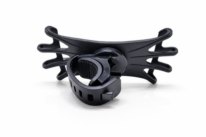 Support téléphone vélo en silicone noir universel dos horizontal