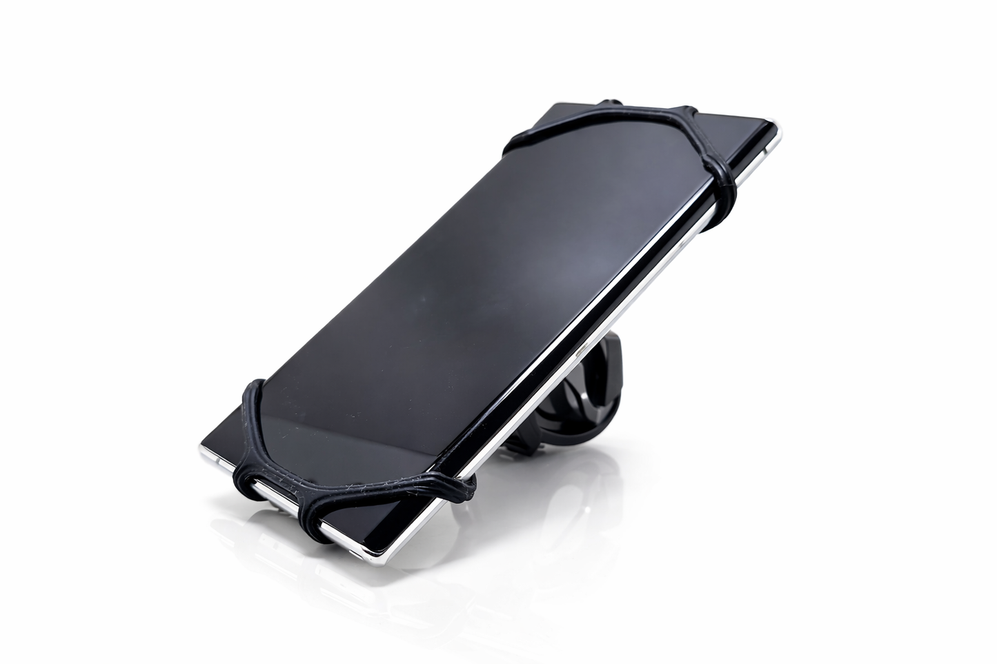 Support téléphone vélo en silicone noir universel avec téléphone