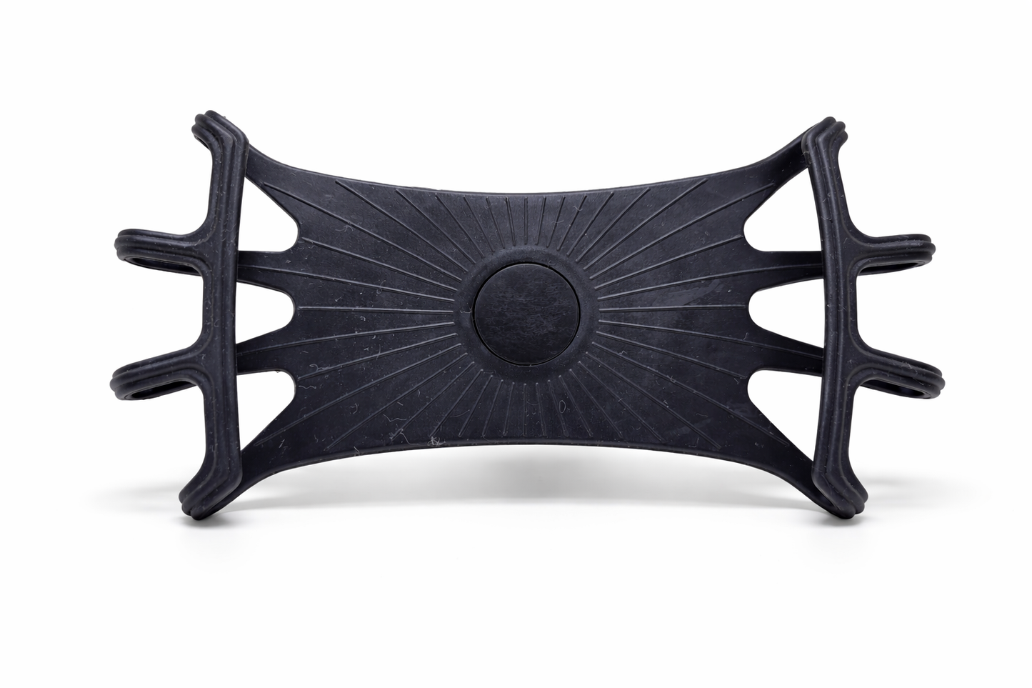 Support téléphone vélo en silicone noir universel horizontal