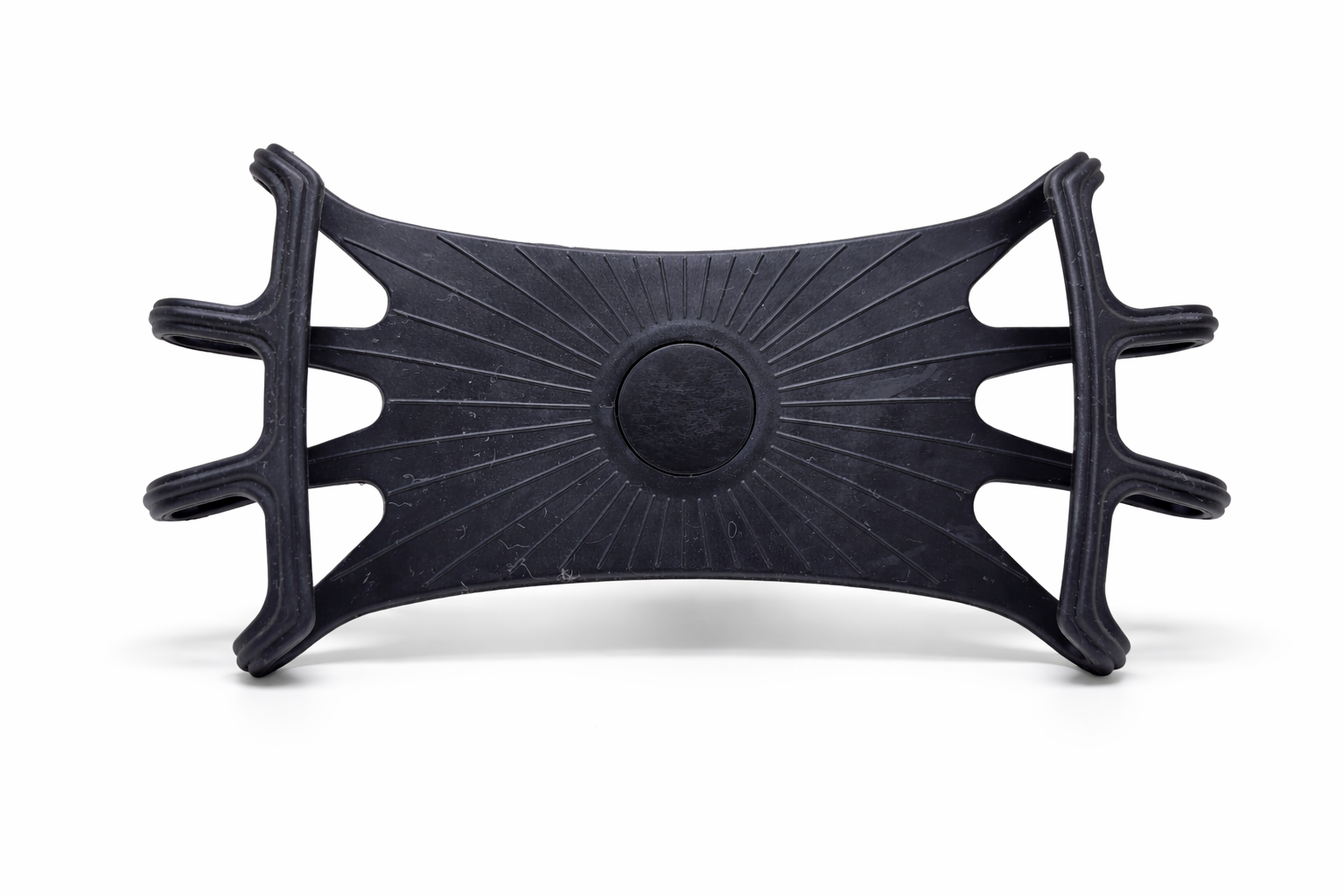 Support téléphone vélo en silicone noir universel horizontal