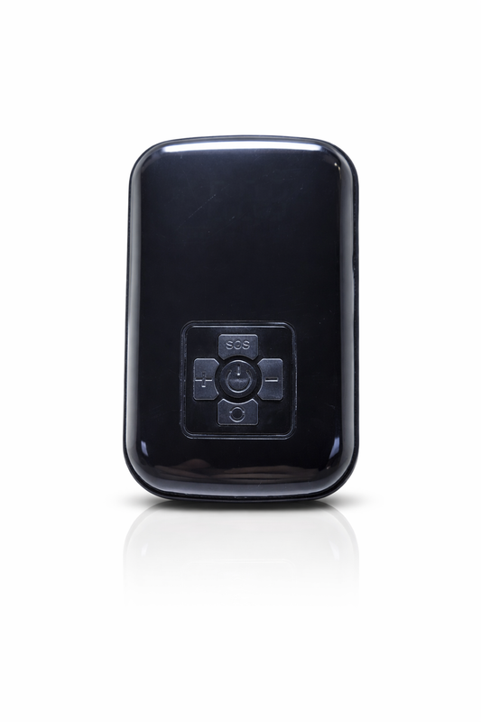 Compresseur électrique portable rechargeable noir avec flexible de gonflage face
