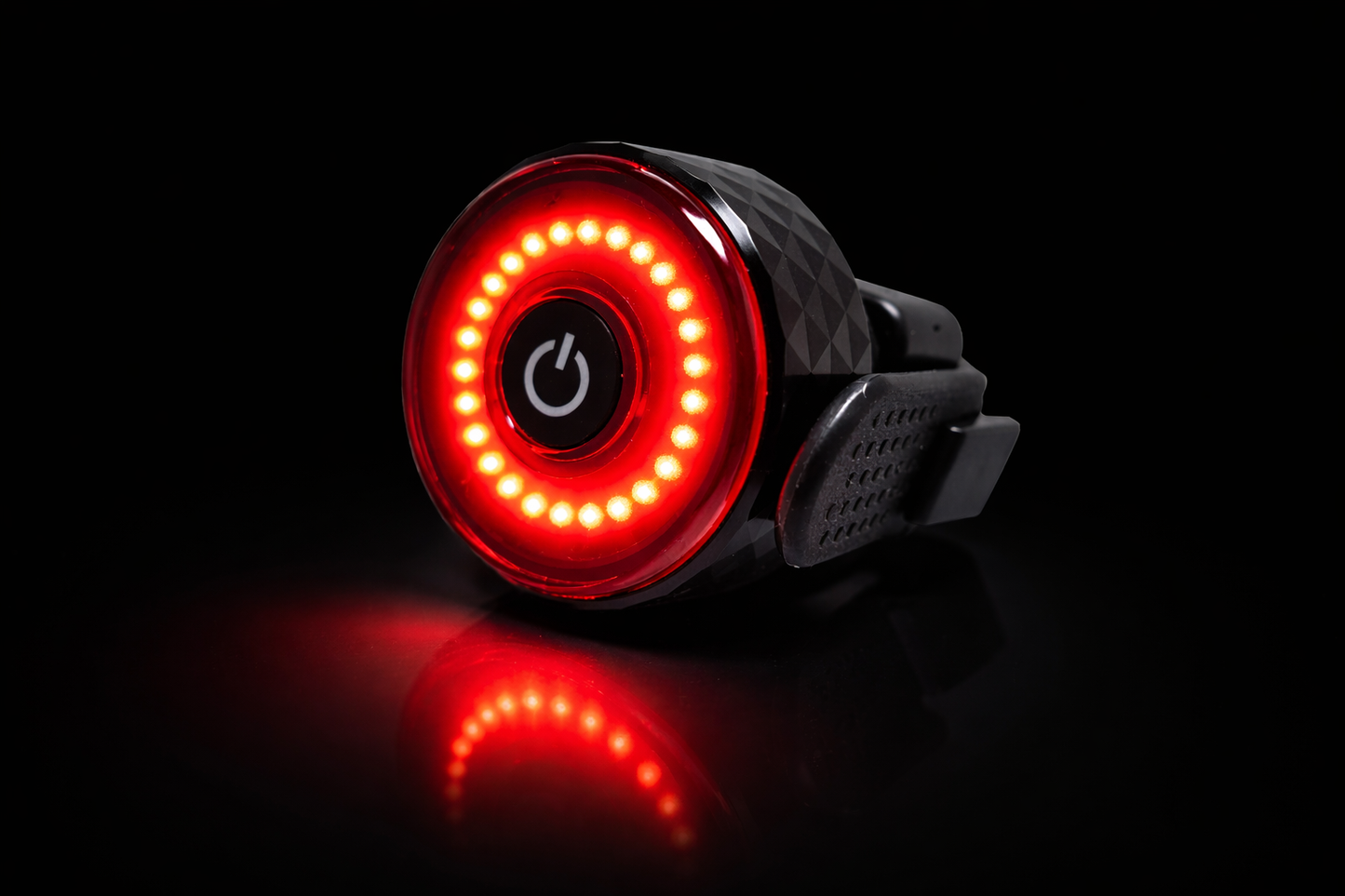Éclairage arrière vélo LED rouge rechargeable compatible Apple Find My vue de nuit