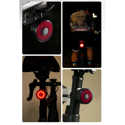 Éclairage arrière vélo LED rouge rechargeable compatible Apple Find My vue en situation