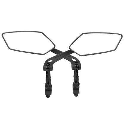 Lot de 2 rétroviseurs vélo universels noirs réglables vue de biais