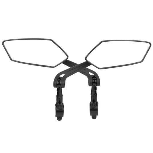 Lot de 2 rétroviseurs vélo universels noirs réglables vue de biais