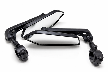 Lot de 2 rétroviseurs vélo universels noirs réglables vue ensemble 2