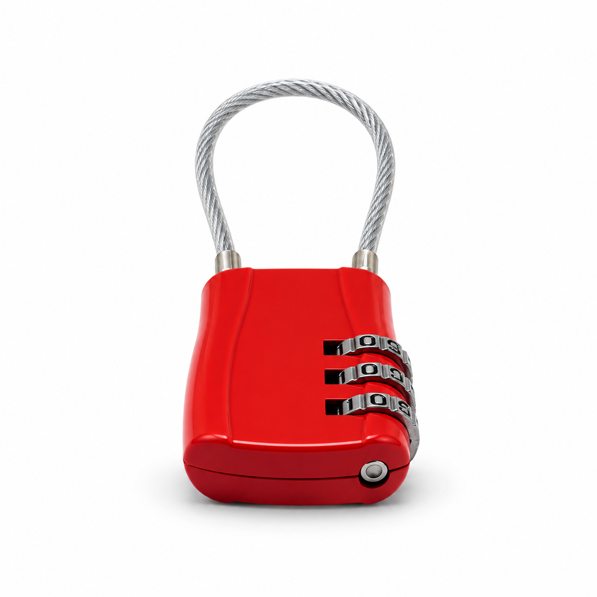 Cadenas à code de voyage avec câble – 4 couleurs