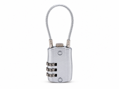 Cadenas à code de voyage avec câble – 4 couleurs