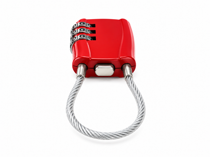 Cadenas à code de voyage avec câble – 4 couleurs