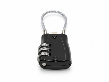 Cadenas à code de voyage avec câble – 4 couleurs