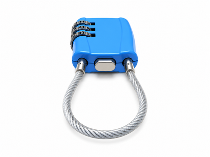 Cadenas à code de voyage avec câble – 4 couleurs