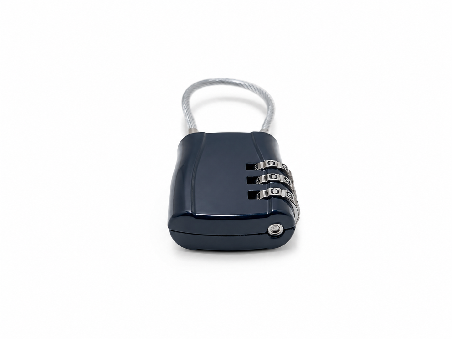 Cadenas à Code de Voyage Noir – Câble Acier Souple 3 Chiffres – Sécurité Bagages & Valises