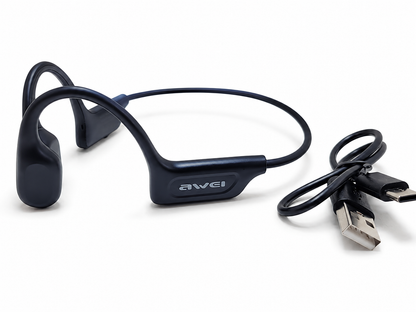 Détail des boutons du casque AWEI A892BL Bluetooth avec port USB-C