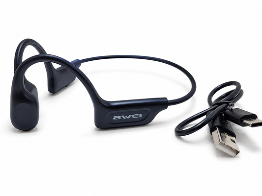 Détail des boutons du casque AWEI A892BL Bluetooth avec port USB-C