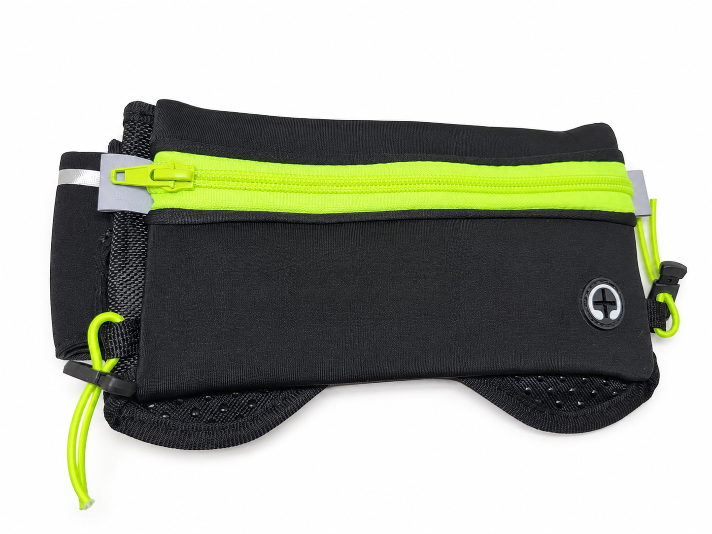 Ceinture de course à pied avec 2 gourdes et poche zippée