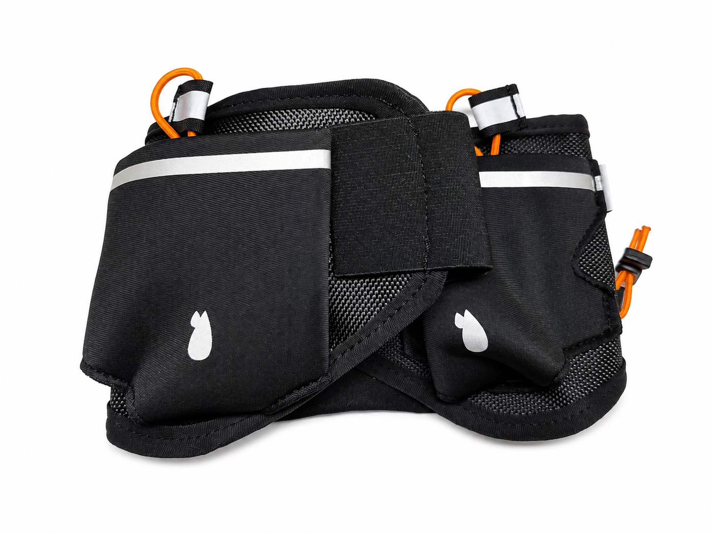 Ceinture de course à pied avec 2 gourdes et poche zippée